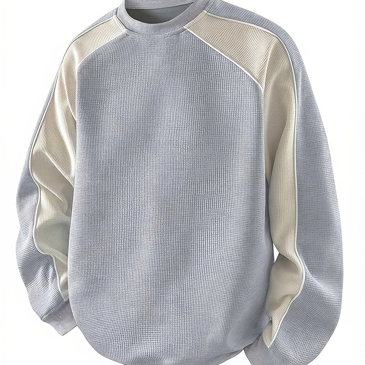 Color-Block Round Neck Sweatshirt