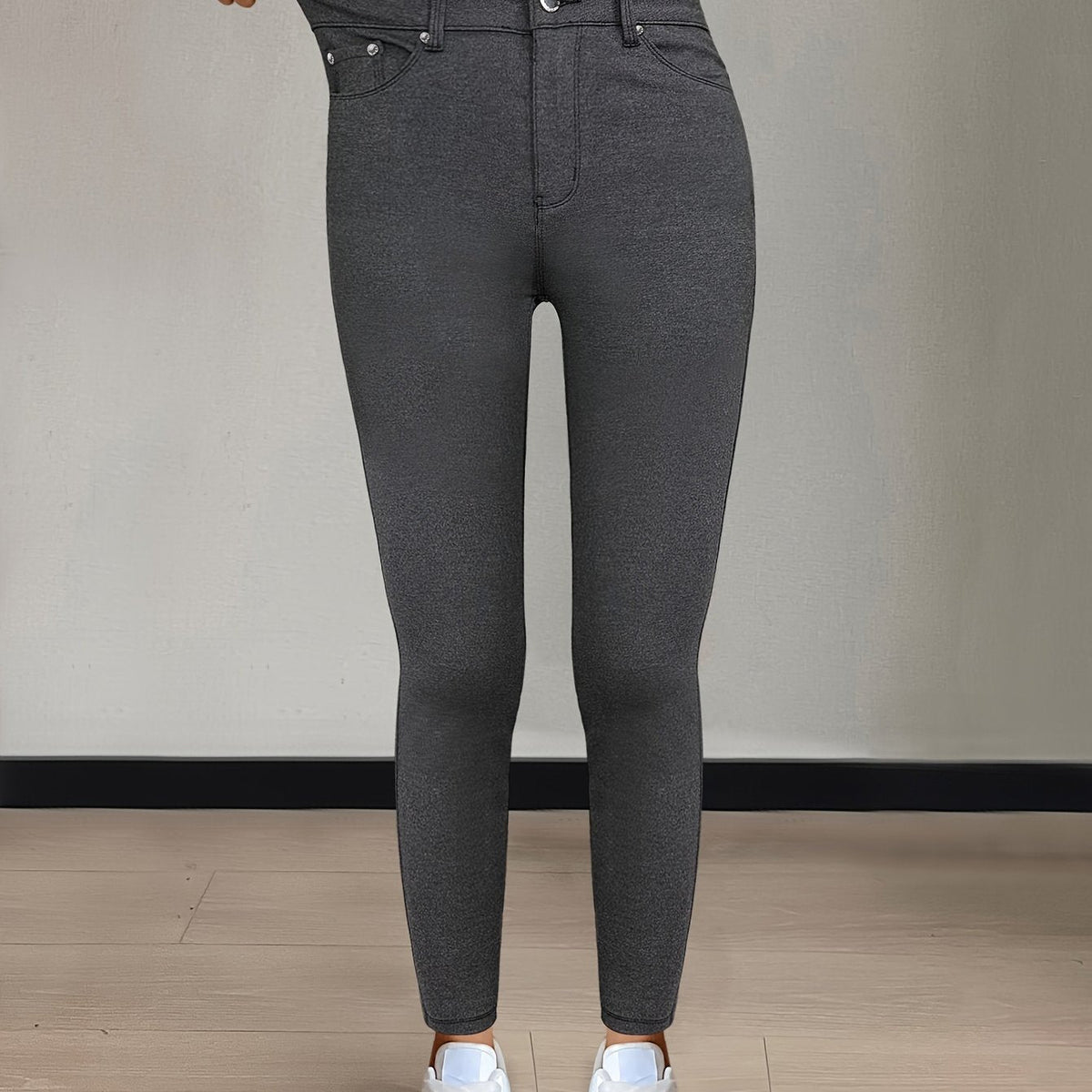 High-Waist Skinny Jeans