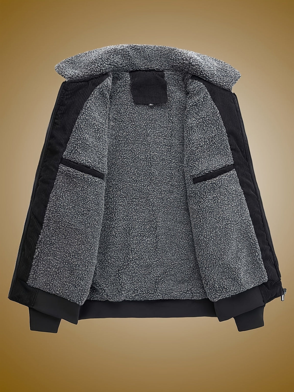 Padded Workwear Jacket with Plush Lining