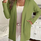 Relaxed Open-Front Cardigan