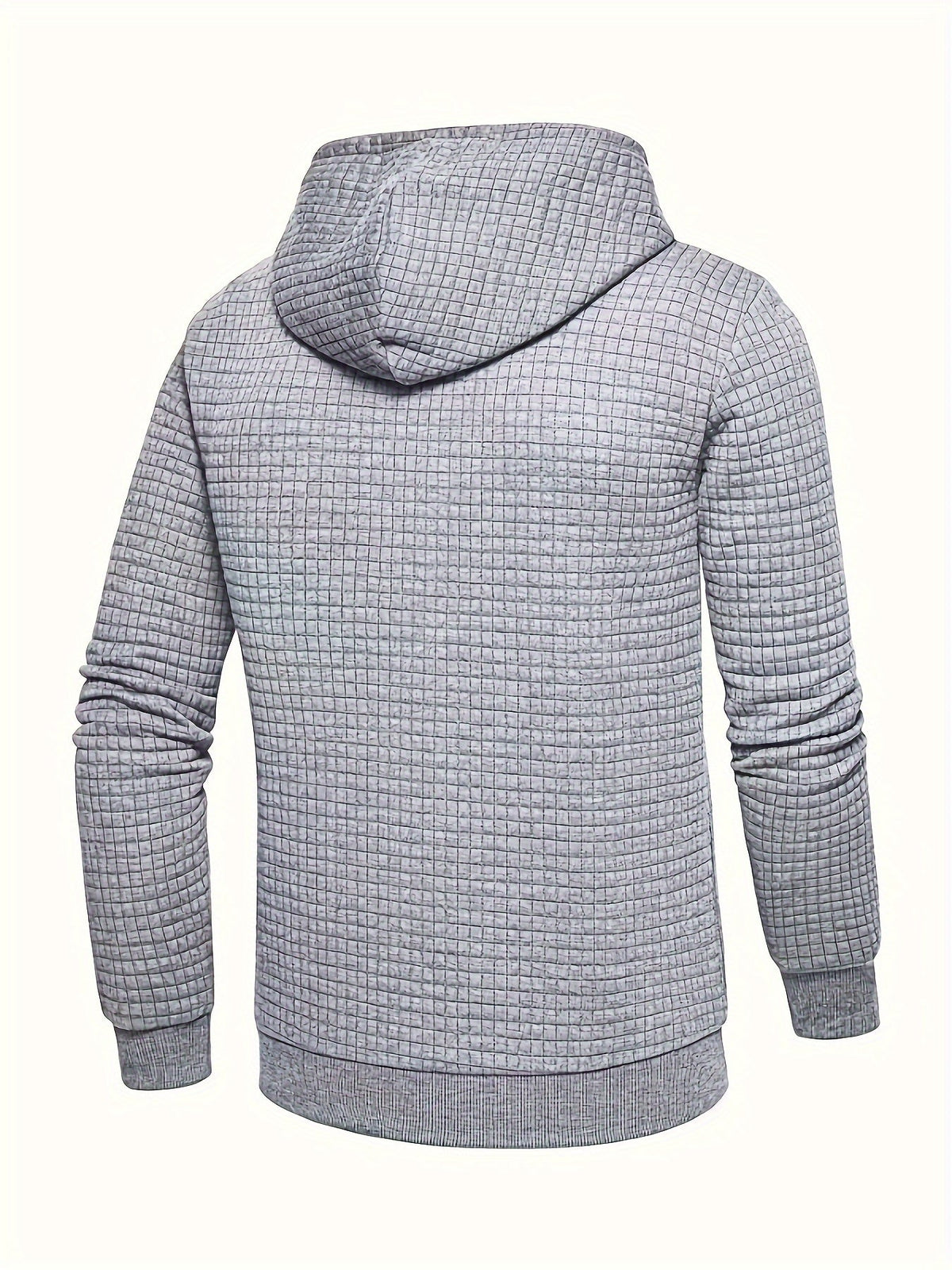 Textured Hooded Pullover