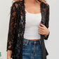 Floral Openwork Cardigan