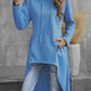 High-Low Drawstring Hoodie