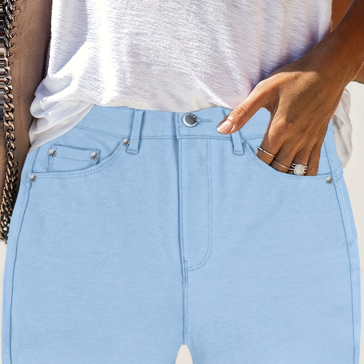 High-Waisted Skinny Jeans