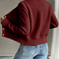 Cable-Knit Button-Front Cardigan