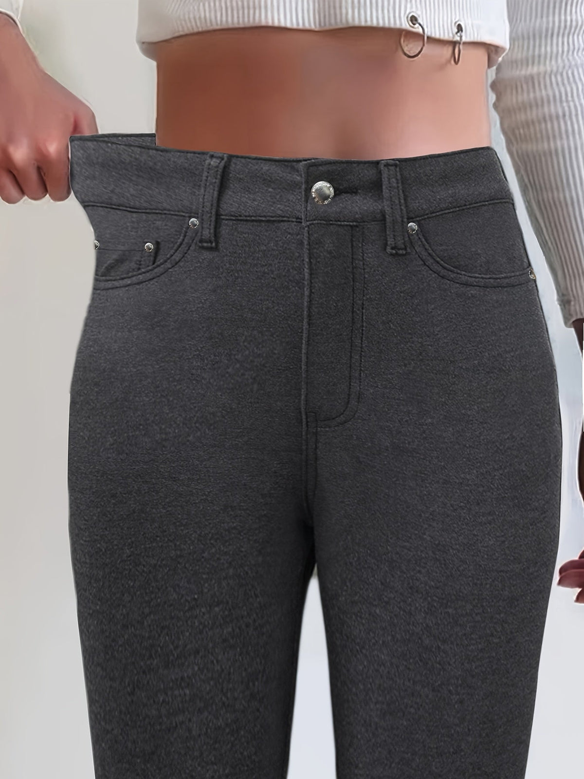 High-Waisted Skinny Jeans