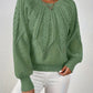 Relaxed Cable-Knit Sweater