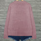 Cat-Print Knit Pullover