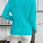 Cable-Knit Round Neck Sweater