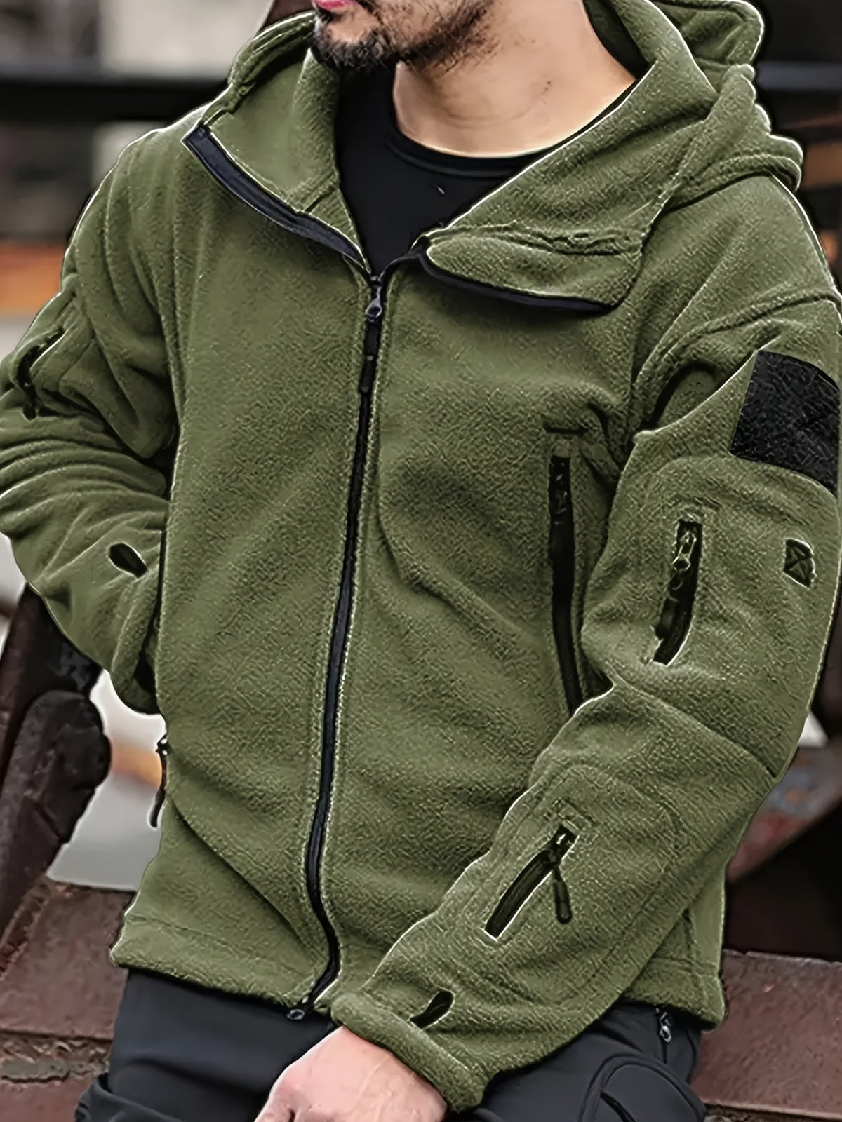 Rugged Hooded Zip Jacket
