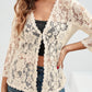 Floral Openwork Cardigan
