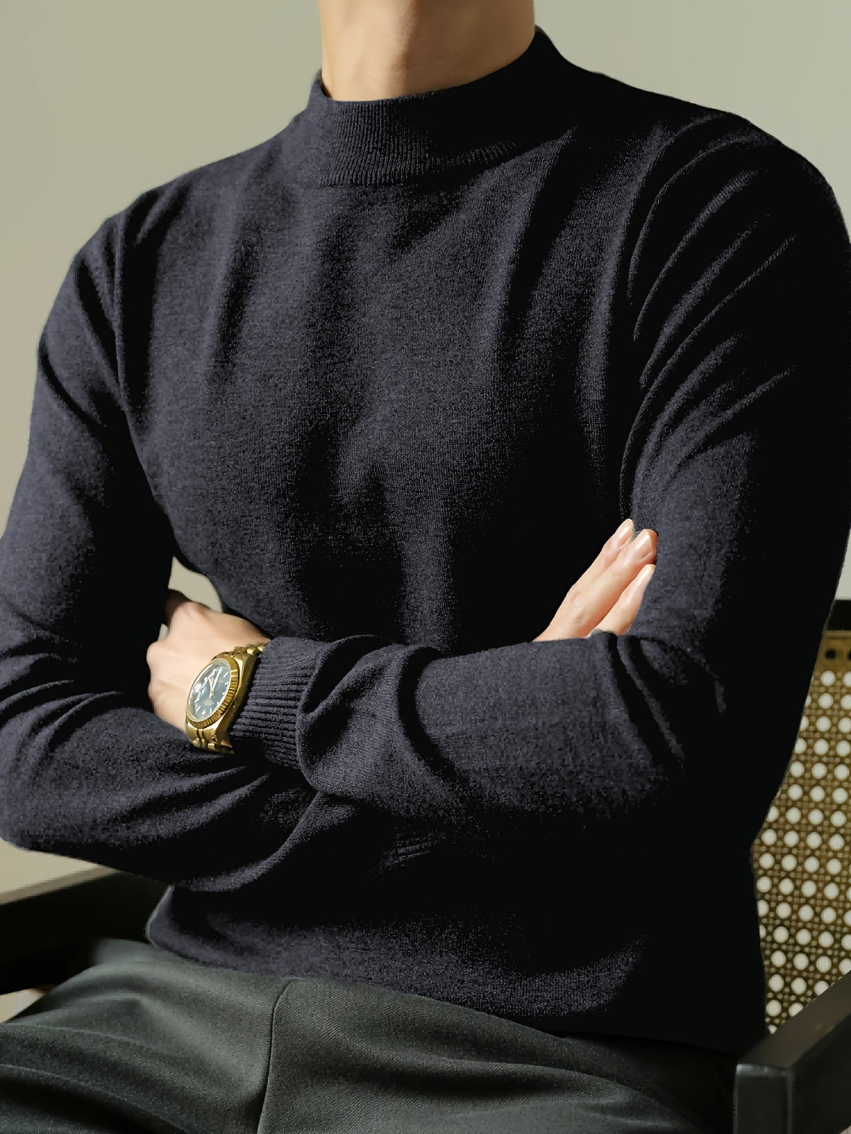 Refined High-Neck Sweater