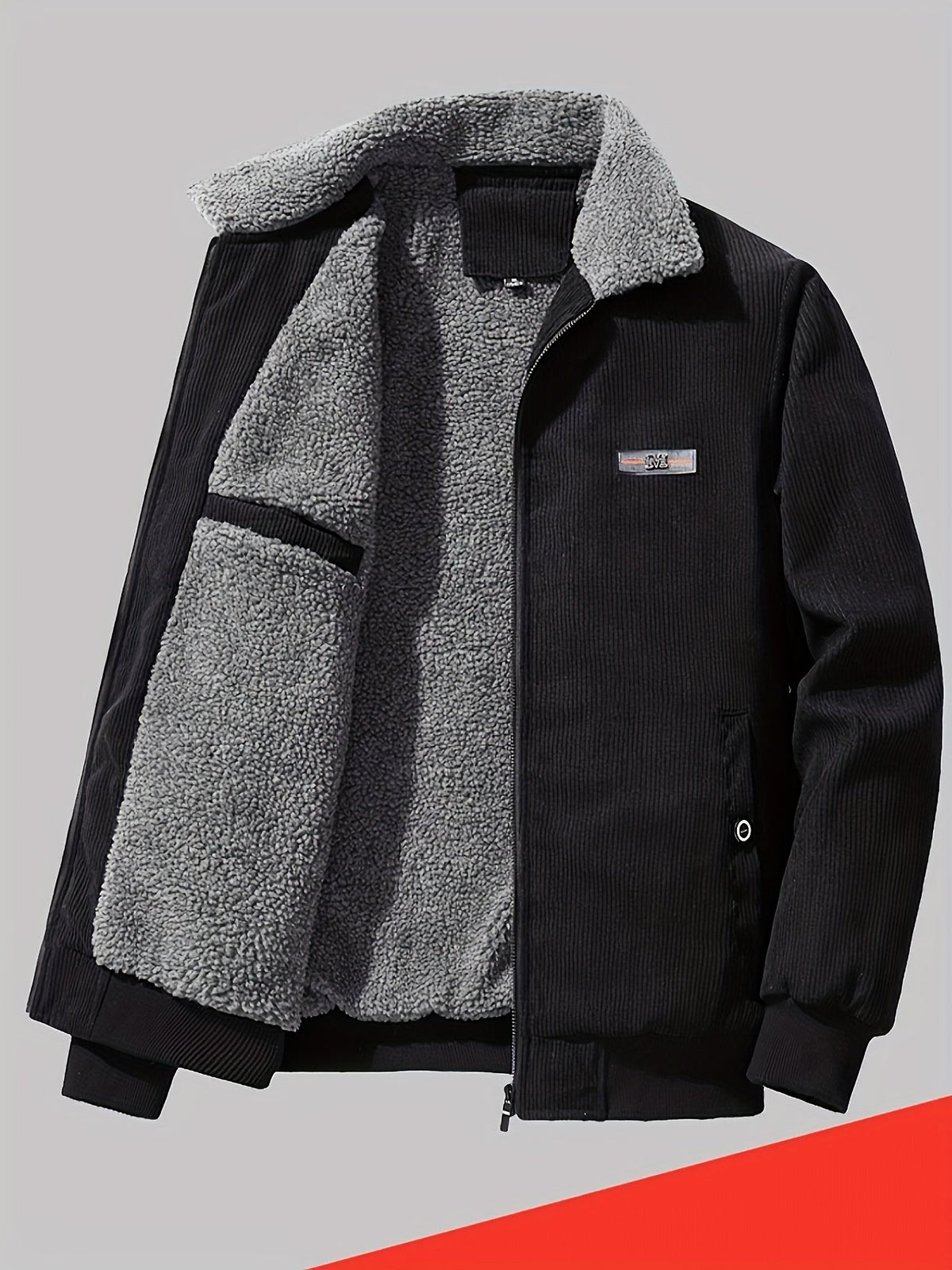 Padded Workwear Jacket with Plush Lining