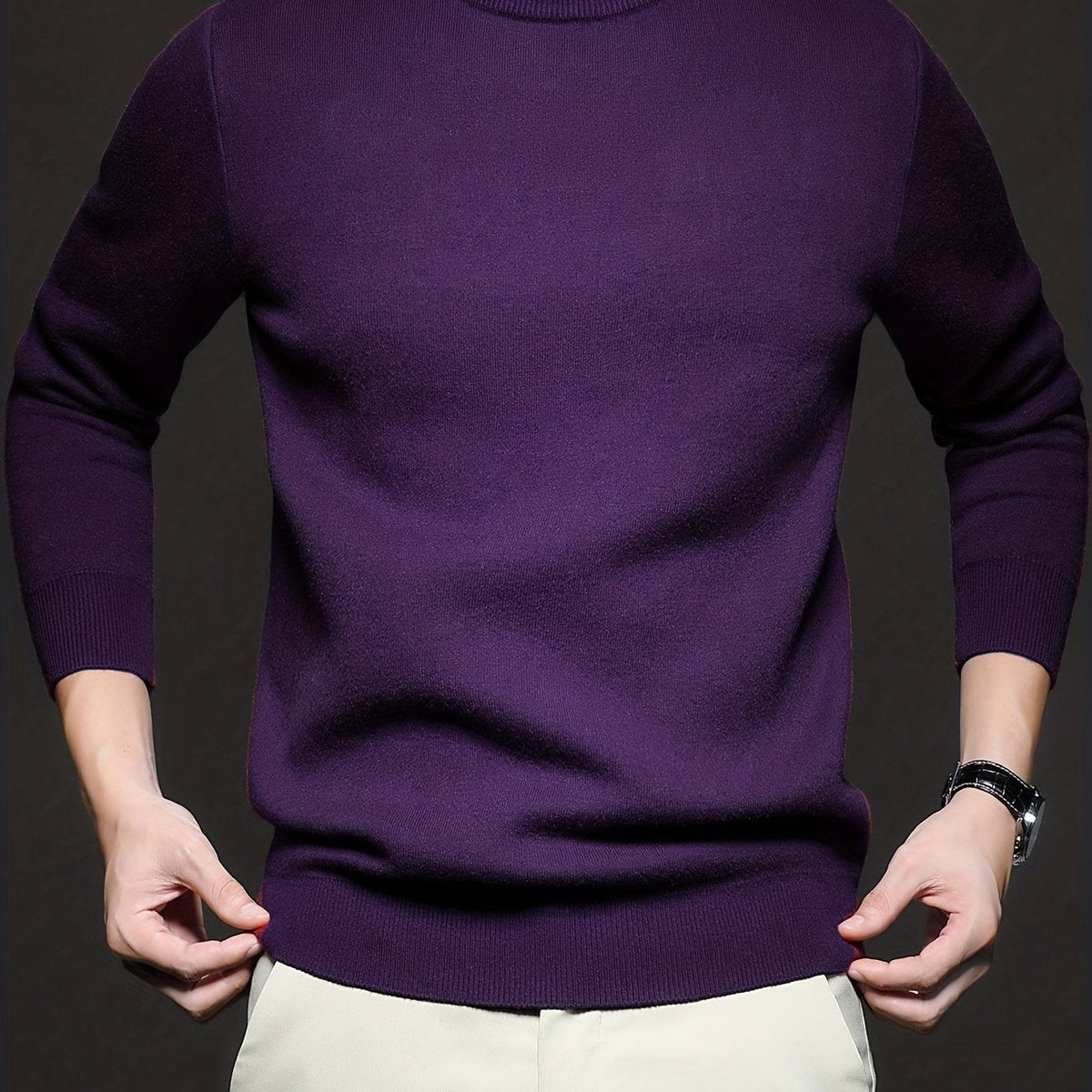 Refined Mock-Neck Sweater