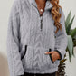 Half-Zip Textured Pullover