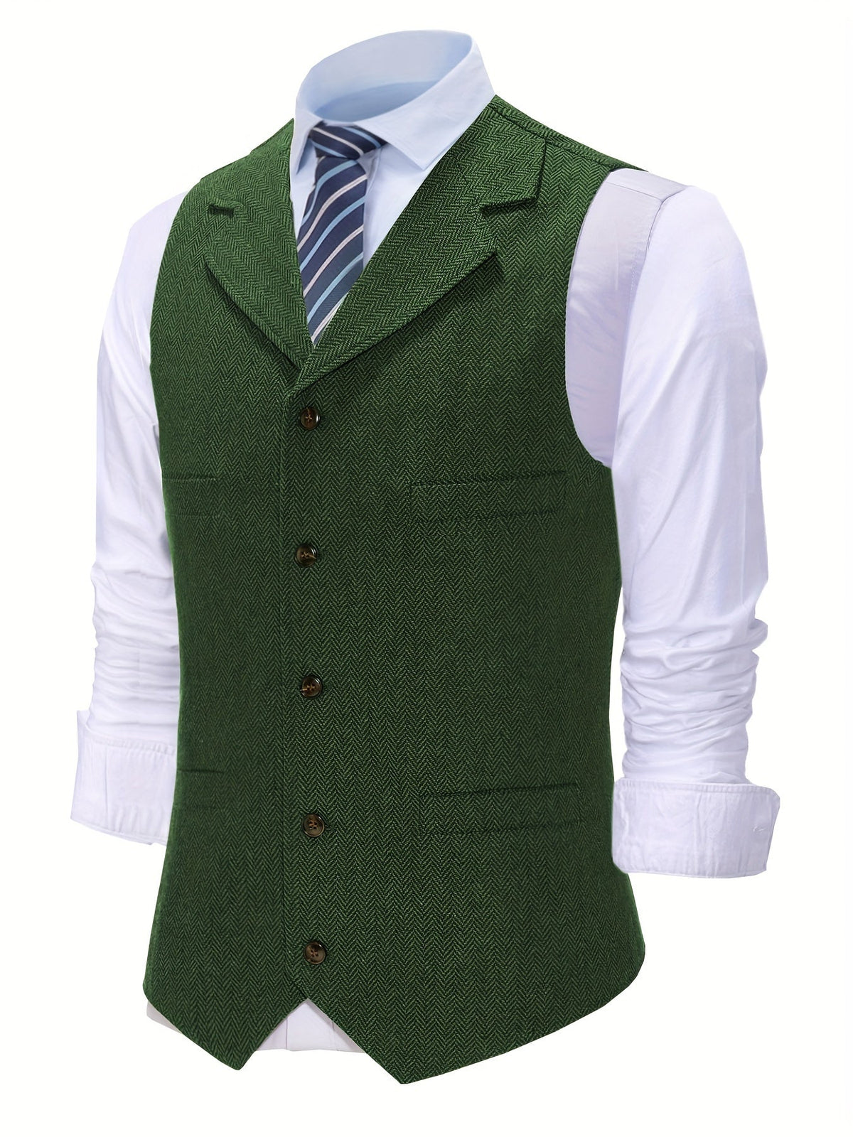 Herringbone Tailored Waistcoat