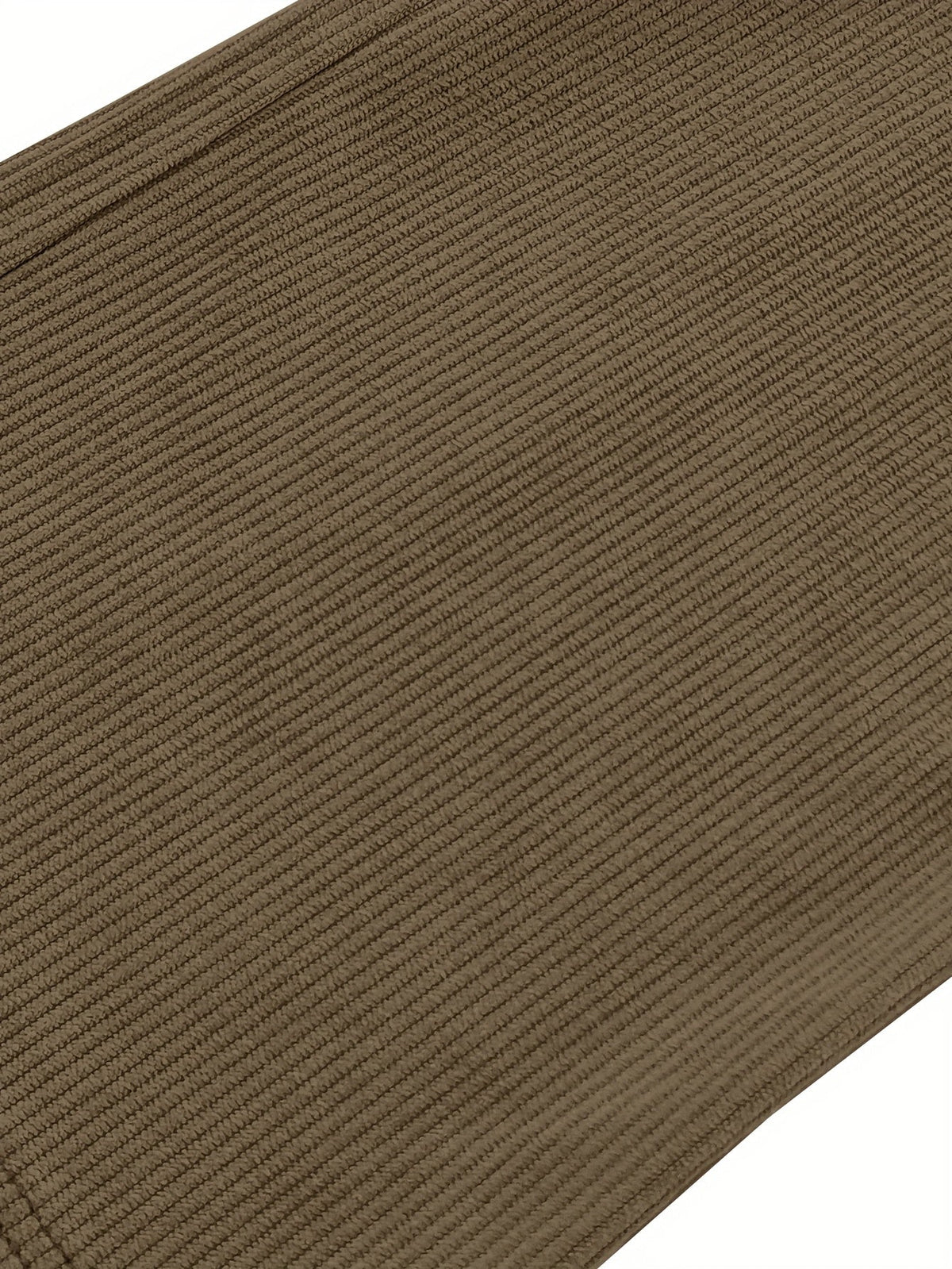 Relaxed Straight-Leg Ribbed Trousers