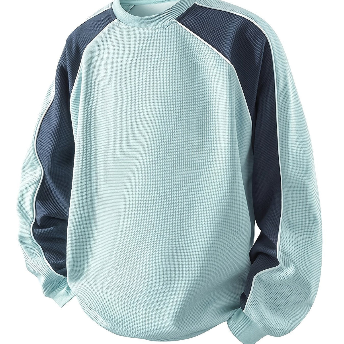 Color-Block Round Neck Sweatshirt