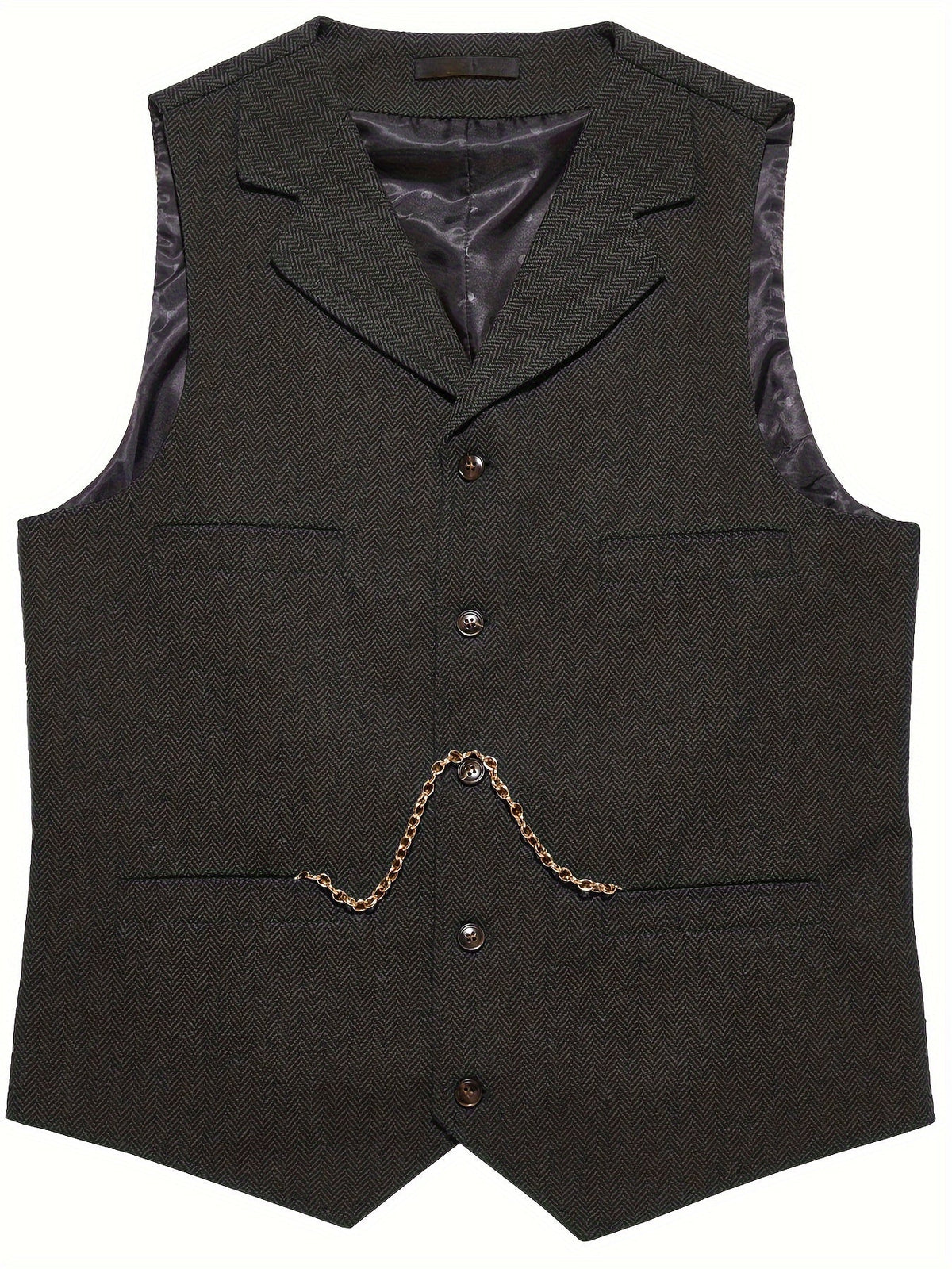 Herringbone Tailored Waistcoat