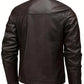 Classic Stand-Collar Moto Jacket