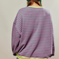 Striped Round-Neck Pullover