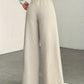 High-Waisted Wide-Leg Trousers