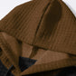 Textured Color-Block Hoodie