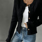 Cable-Knit Button-Front Cardigan