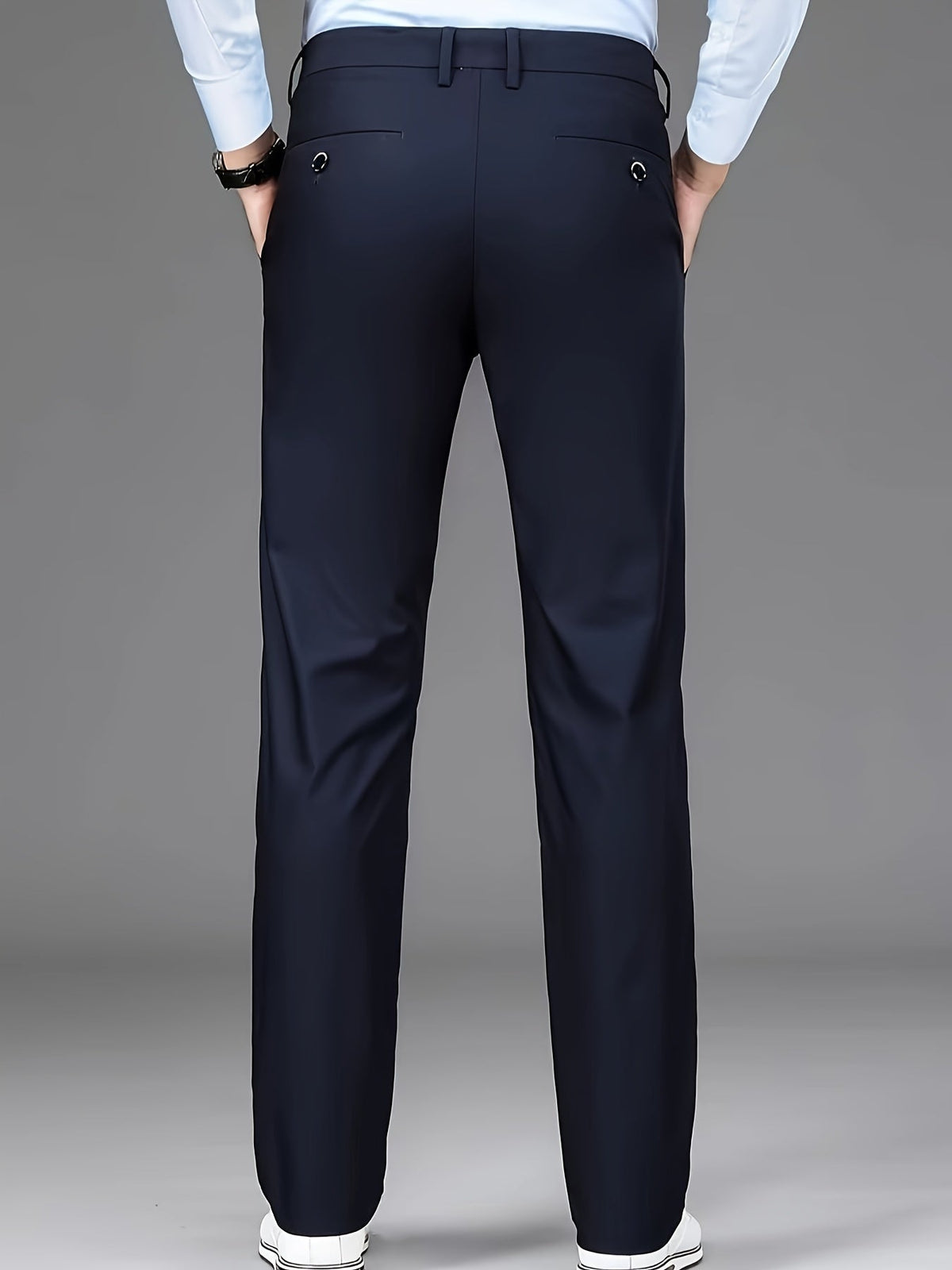 Tailored Straight-Leg Pants