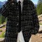 Textured Plaid Shirt Jacket