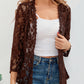 Floral Openwork Cardigan