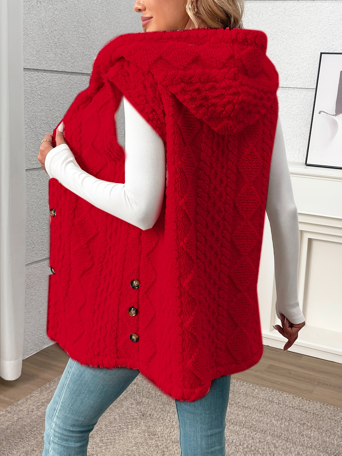 Hooded Sleeveless Vest