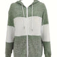 Color-Block Zip-Up Hoodie