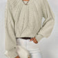 Relaxed Cable-Knit Sweater