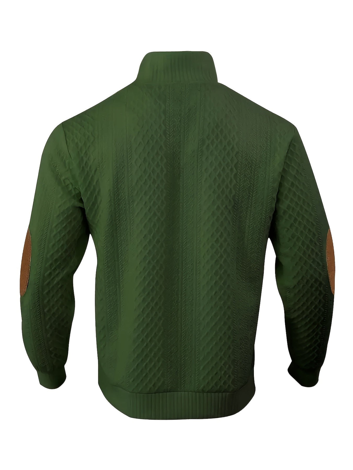 Stand Collar Button Henley Sweater