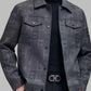 Patterned Trucker Jacket