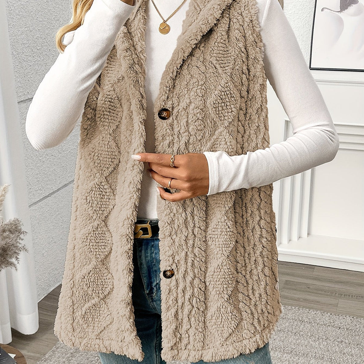 Hooded Sleeveless Vest