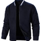 Textured Zip-Up Bomber Jacket