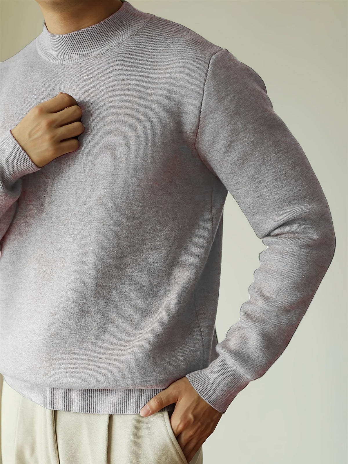 Refined High-Neck Sweater