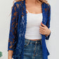 Floral Openwork Cardigan