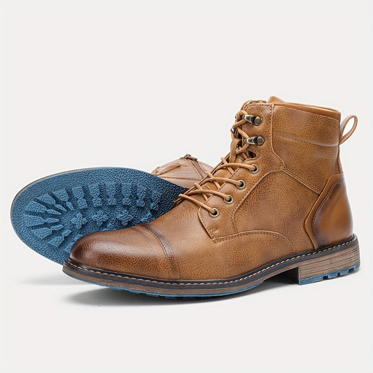 Refined Cap-Toe Ankle Boots