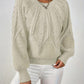 Relaxed Cable-Knit Sweater