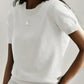 Fine-Knit Short Sleeve Sweater