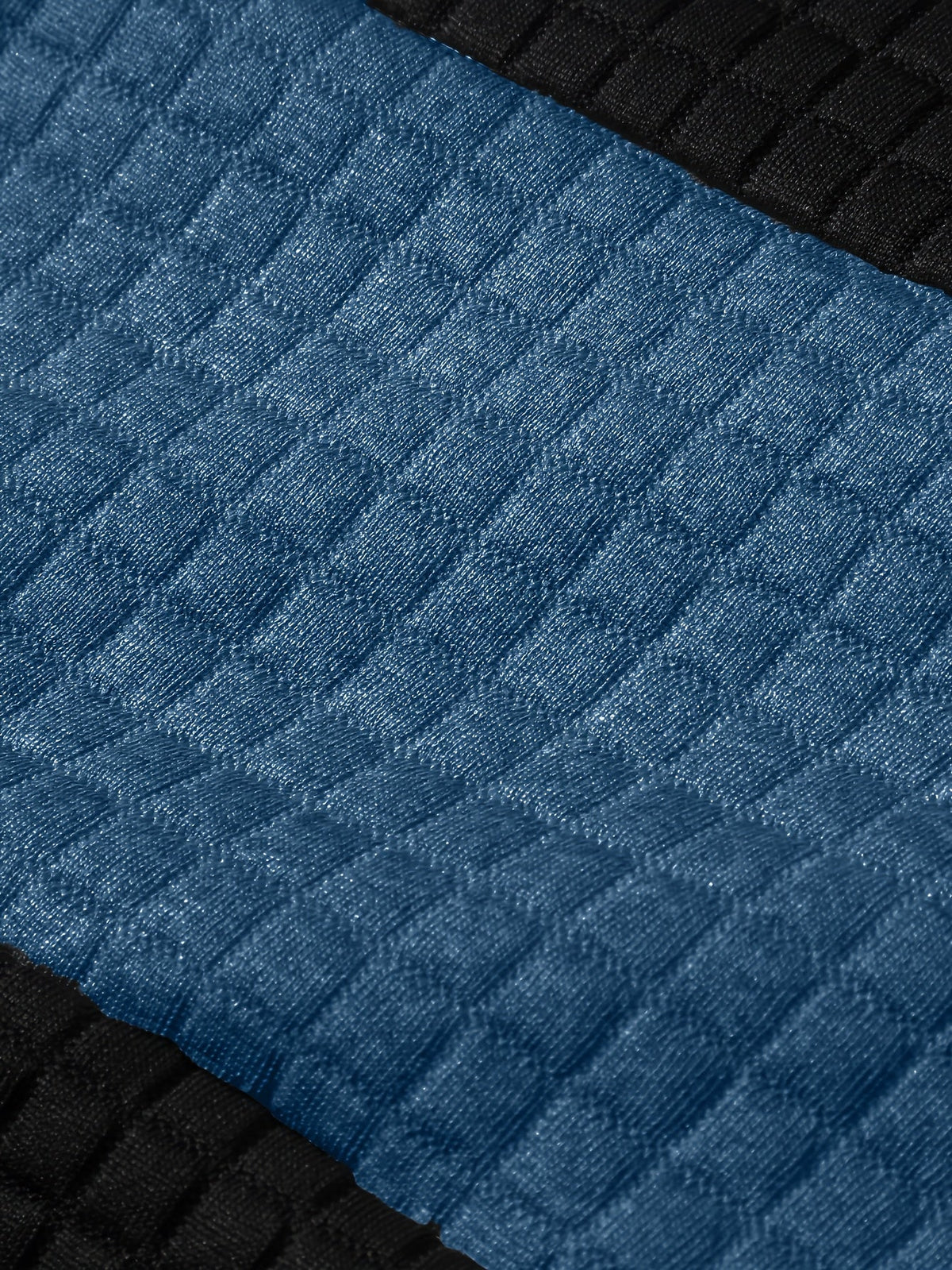 Textured Color-Block Hoodie