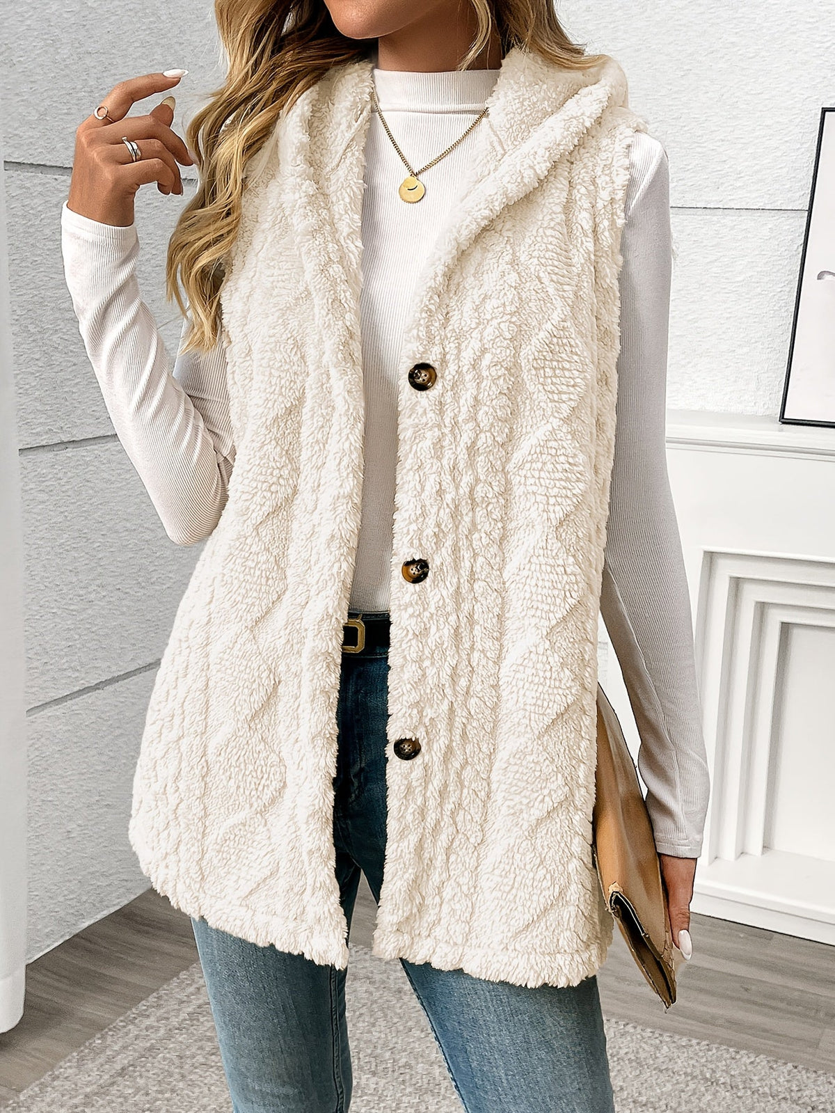 Hooded Sleeveless Vest