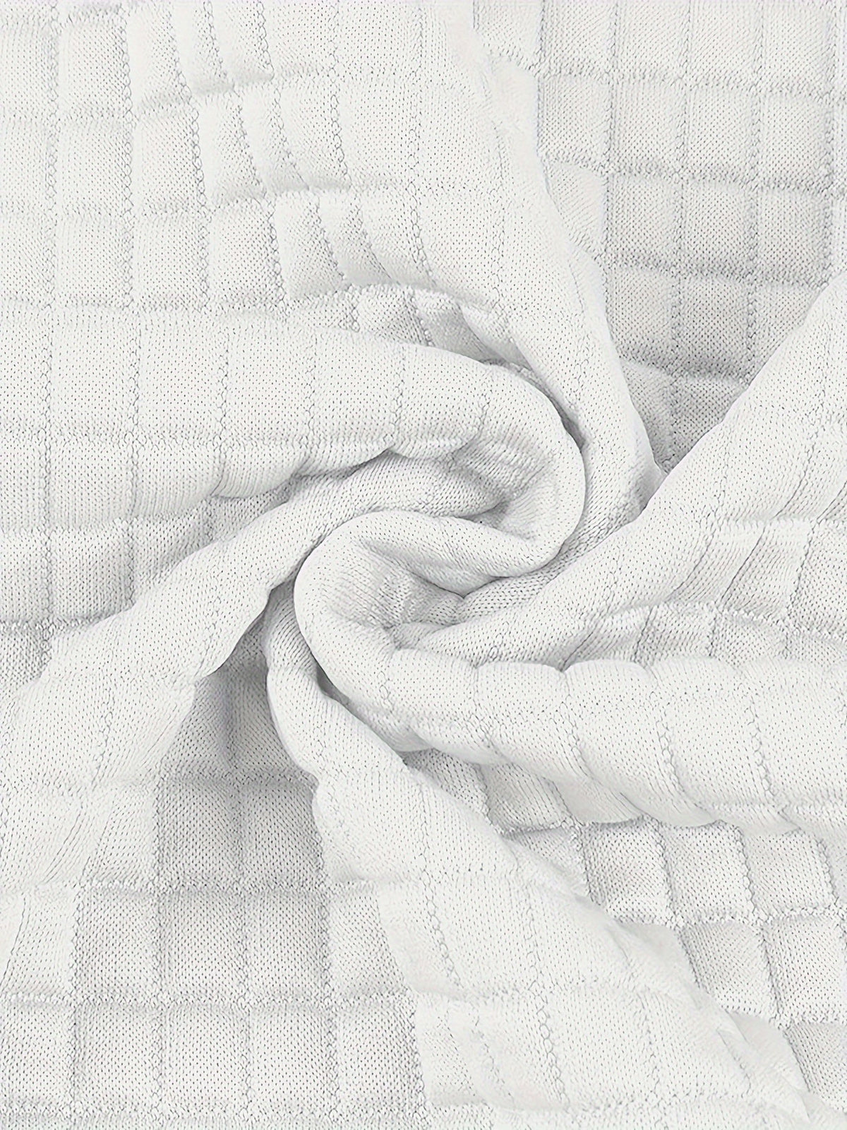 Textured Waffle Knit Hoodie