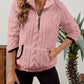 Half-Zip Textured Pullover
