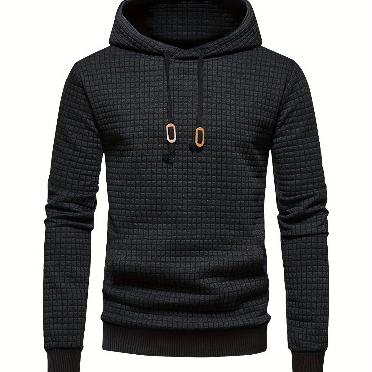 Textured Hooded Pullover
