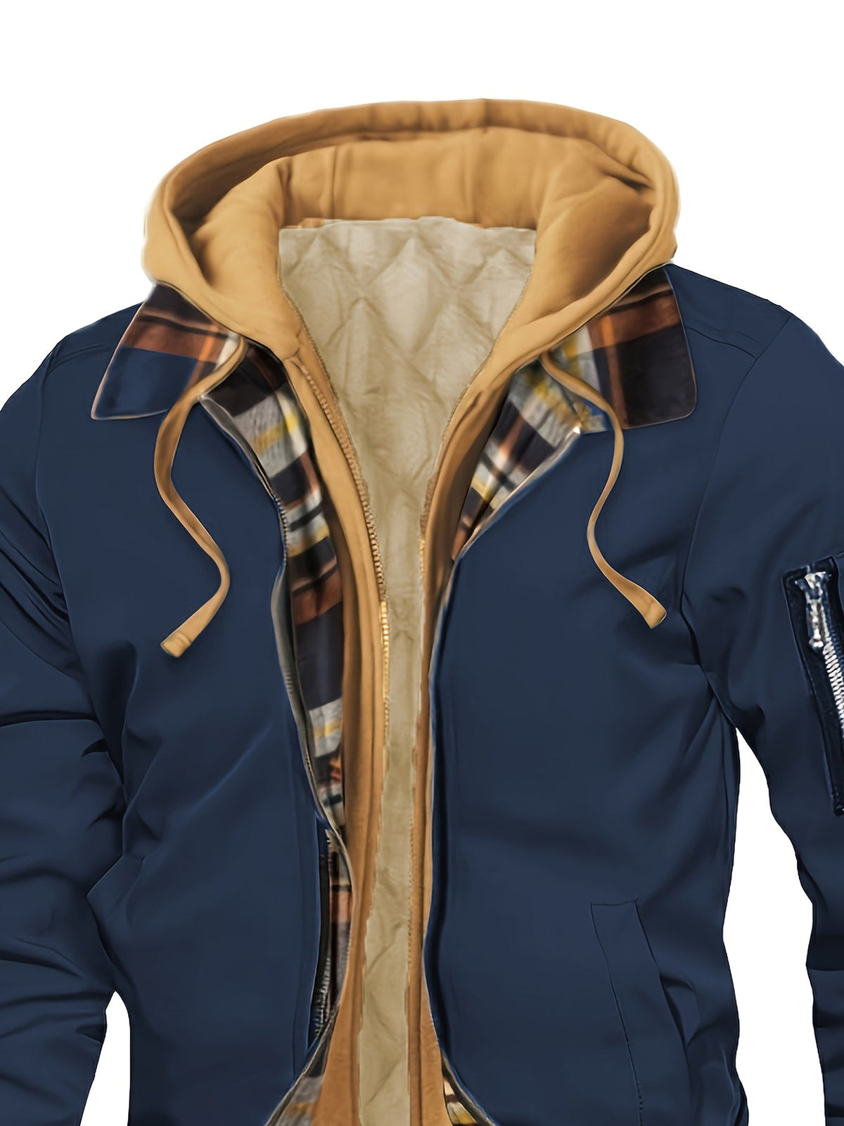 Hooded Warm-Lined Zip Jacket