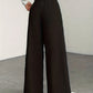 High-Waisted Wide-Leg Trousers